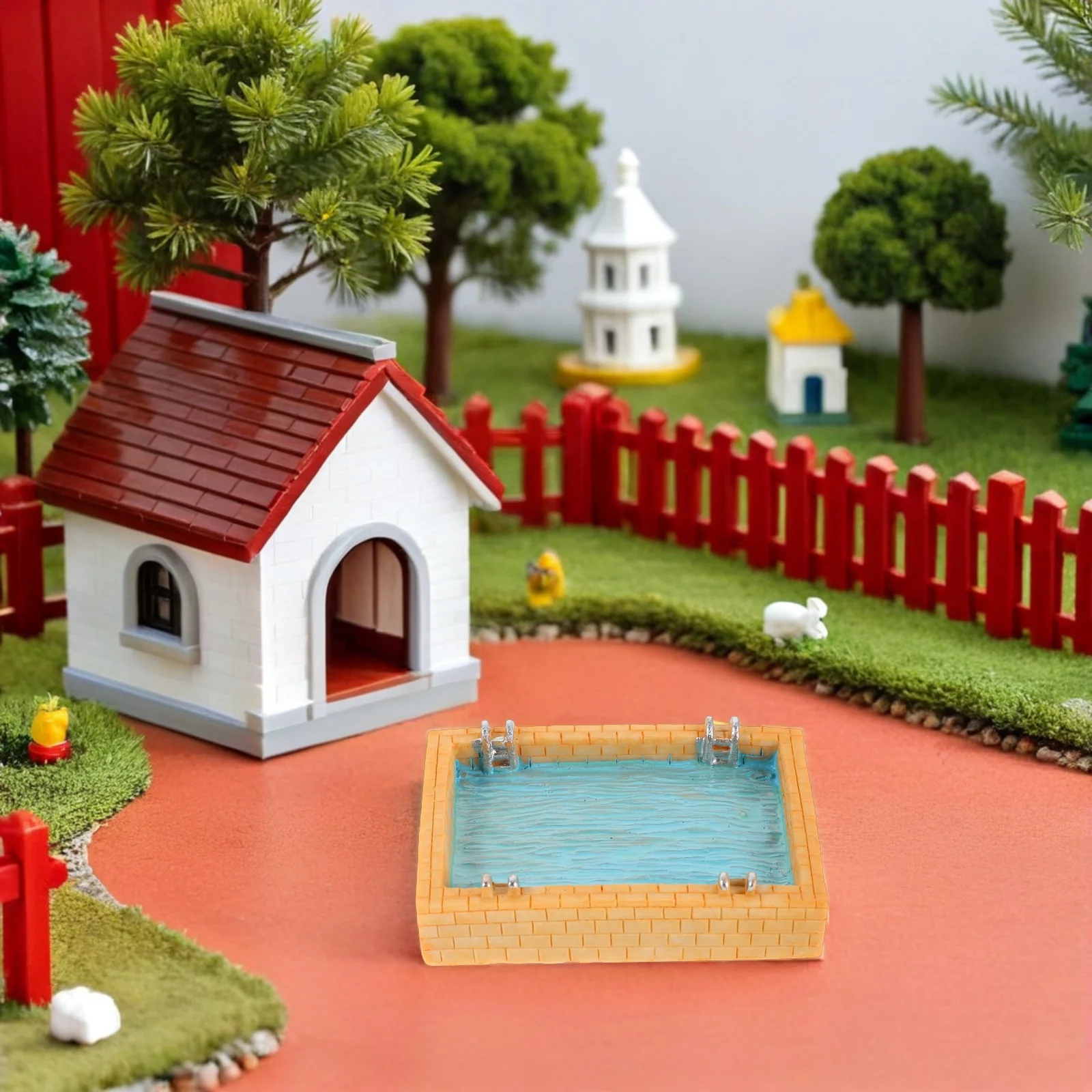 Miniature Swimming Pool Resin Poolside Dollhouse Furniture Summer Accessories Fairy Garden Pool Scene for Tabletop Decor 
Miniature Swimming Pool Resin Poolside Dollhouse Furniture Summer Accessories Fairy Garden Pool Scene for Tabletop Decor