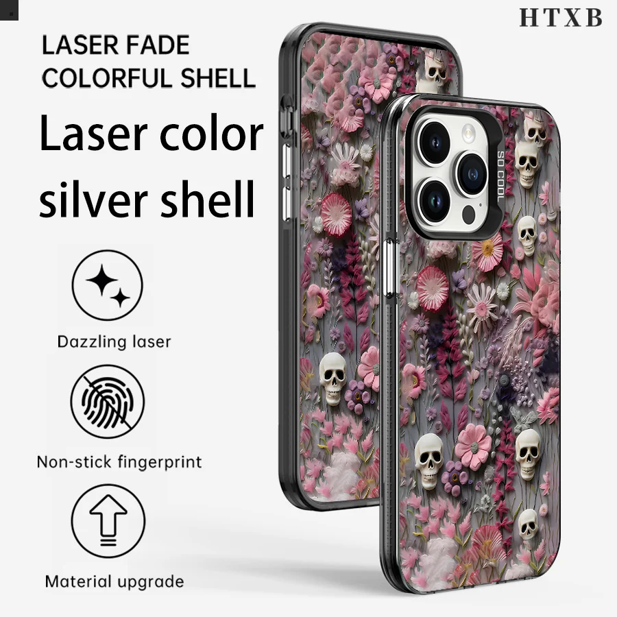 Телефон с цветочным принтом черепа для iPhone 17–11 Pro Max Plus
Телефон с цветочным принтом черепа для iPhone 17–11 Pro Max Plus