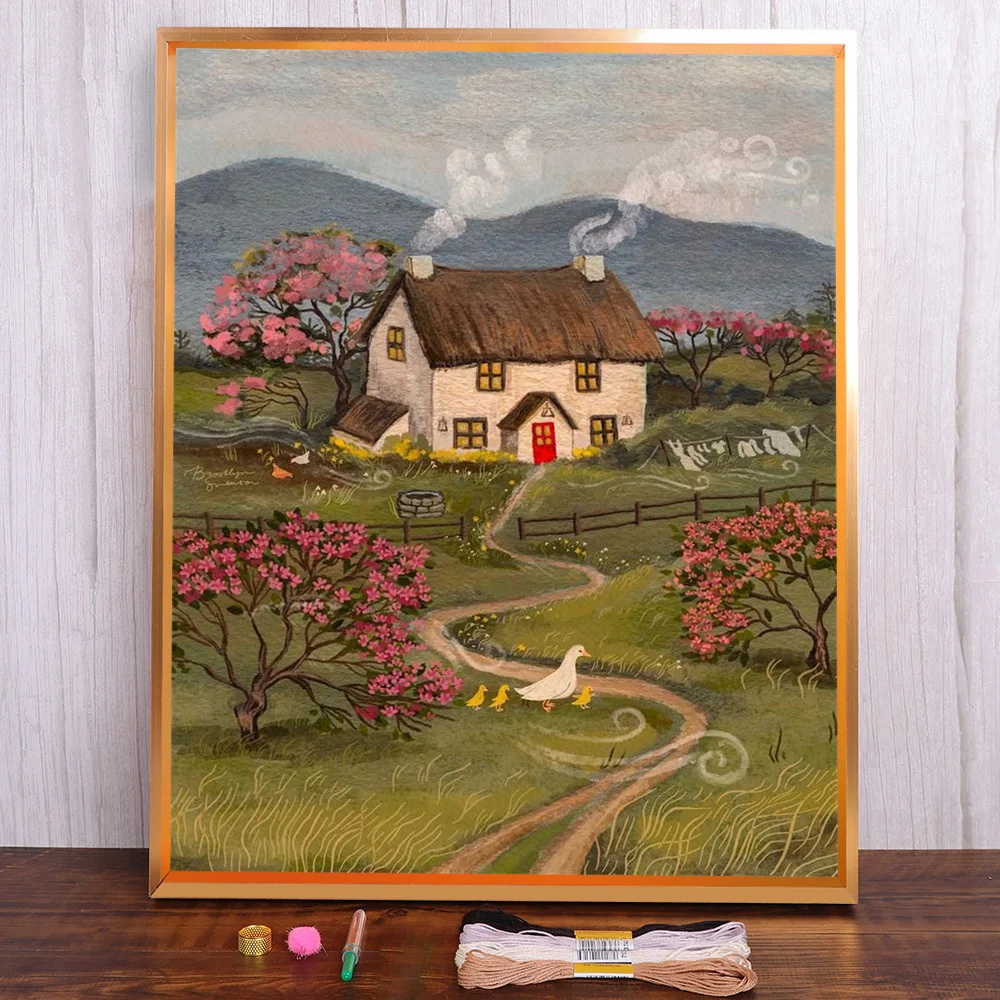 Scenery Farm House Cross-Stitch Complete Kit DIY Embroidery Handicraft Handiwork Knitting Sewing Wholesale For Adults Design
Scenery Farm House Cross-Stitch Complete Kit DIY Embroidery Handicraft Handiwork Knitting Sewing Wholesale For Adults Design