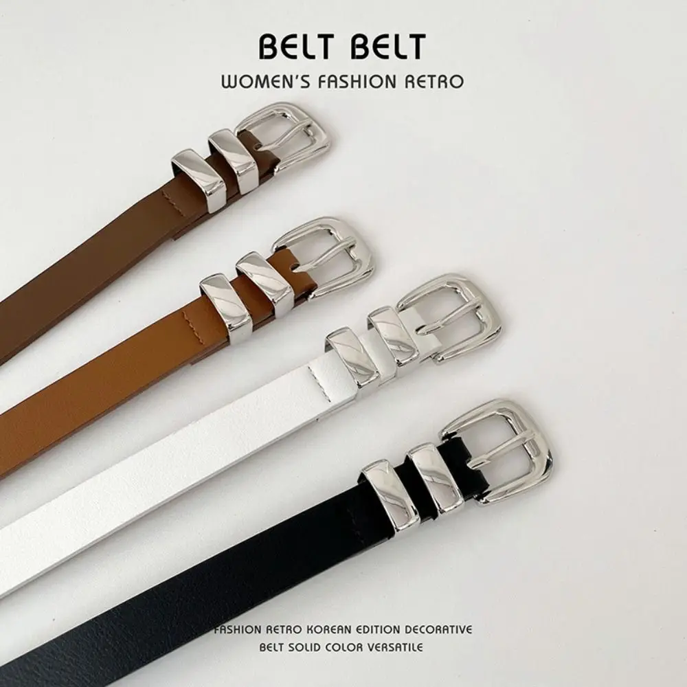 Casual PU Leather Thin Belt Pin Buckle Solid Color Waist Strap Dress Waistband for Women
Casual PU Leather Thin Belt Pin Buckle Solid Color Waist Strap Dress Waistband for Women