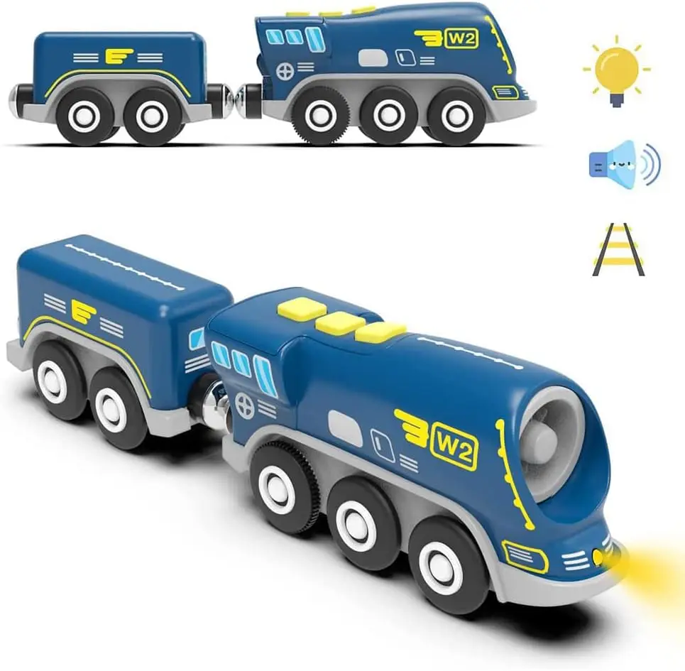 TOPLIVING Wooden Train Track Accessories Battery Operated Locomotive Train, Compatible with Thomas, Brio, Chuggington
TOPLIVING Wooden Train Track Accessories Battery Operated Locomotive Train, Compatible with Thomas, Brio, Chuggington
