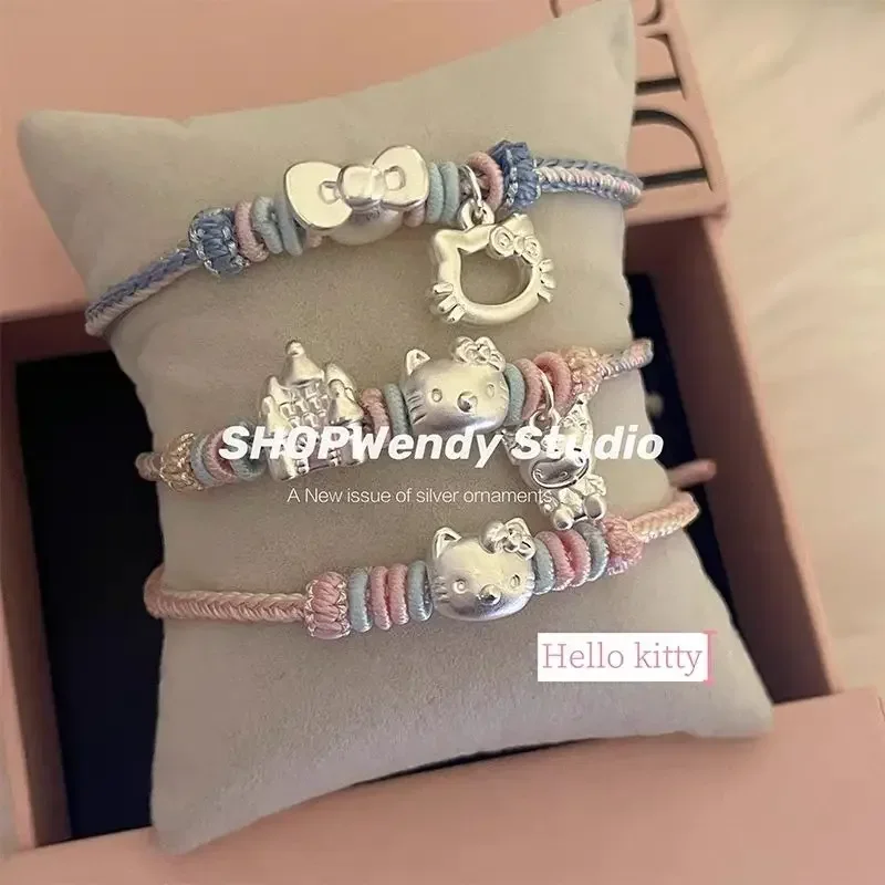 Girly Heart Kawaii Sanrio Anime Princess 999 Silver Handstring Cute Cartoon Ins Y2k Bracelet Decoration Gifts for Girls
Girly Heart Kawaii Sanrio Anime Princess 999 Silver Handstring Cute Cartoon Ins Y2k Bracelet Decoration Gifts for Girls