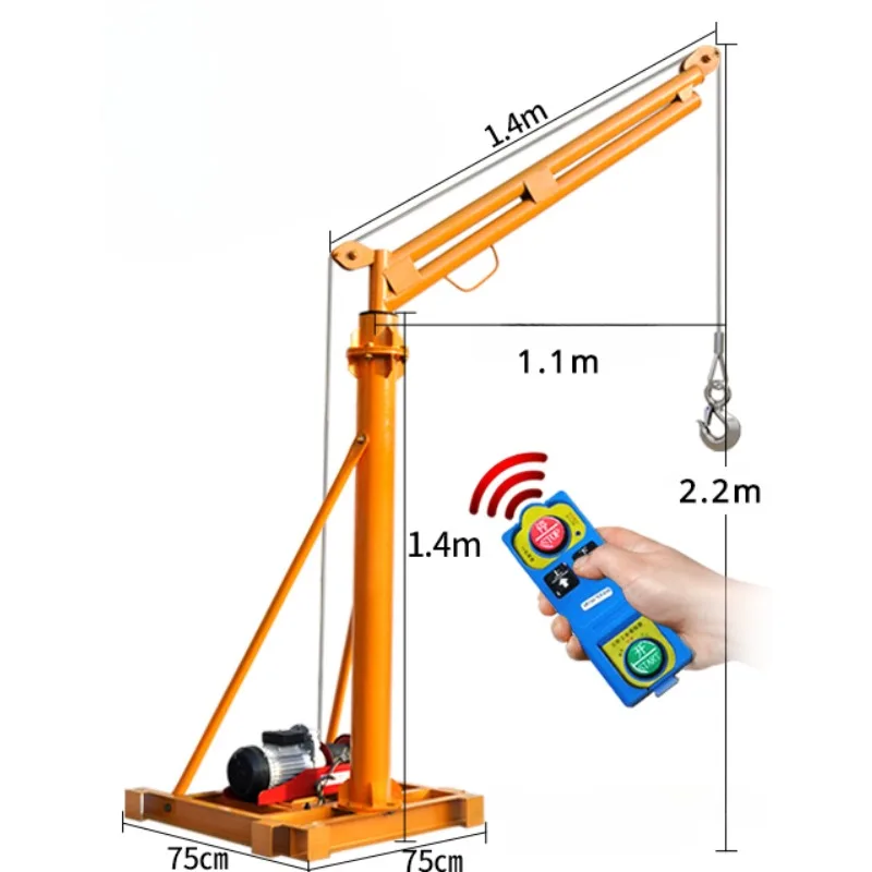 Fast wireless remote control household small mobile electric lifting hoist crane
Fast wireless remote control household small mobile electric lifting hoist crane