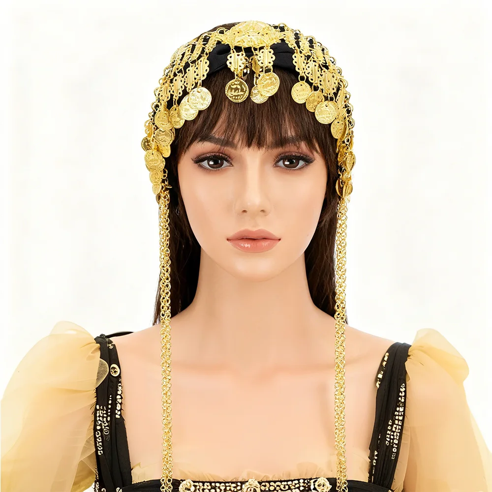 Ethnic Style Gold Plated Coins Tassel Headband Long Chain Luxury Dance Party Crown Hair Jewelry Turkey Kazakhstan Accessory
Ethnic Style Gold Plated Coins Tassel Headband Long Chain Luxury Dance Party Crown Hair Jewelry Turkey Kazakhstan Accessory