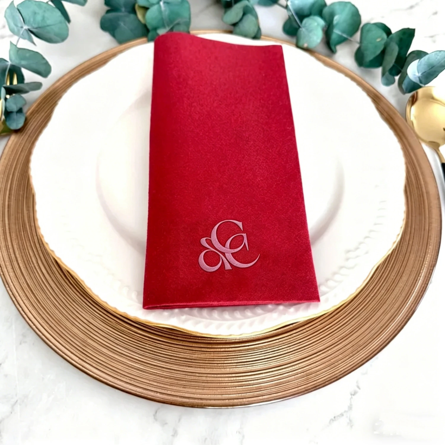 100pcs Personalized Linen Like Gold Foil Napkins Sheepsew Disposable for Wedding Dinner Party Banquet Ceremony
100pcs Personalized Linen Like Gold Foil Napkins Sheepsew Disposable for Wedding Dinner Party Banquet Ceremony