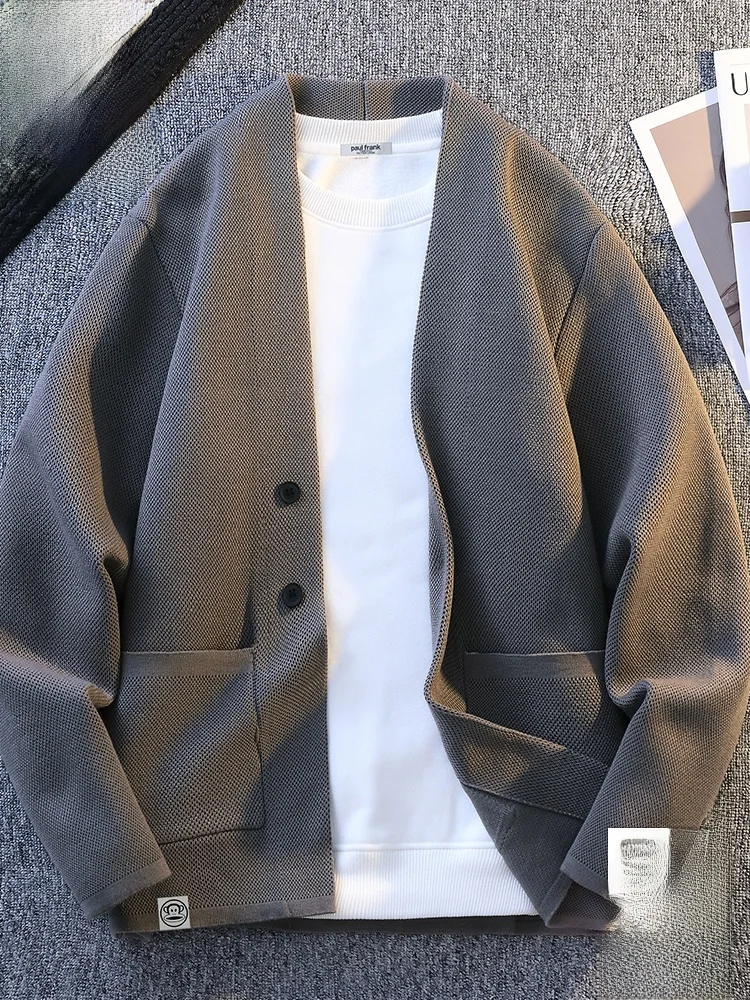 PaulFrank Lazy Casual Sweater Cardigan Men's High-End Loose Long Sve Coat Autumn Season Polyester Blend V-Ne Button-Up
PaulFrank Lazy Casual Sweater Cardigan Men's High-End Loose Long Sve Coat Autumn Season Polyester Blend V-Ne Button-Up