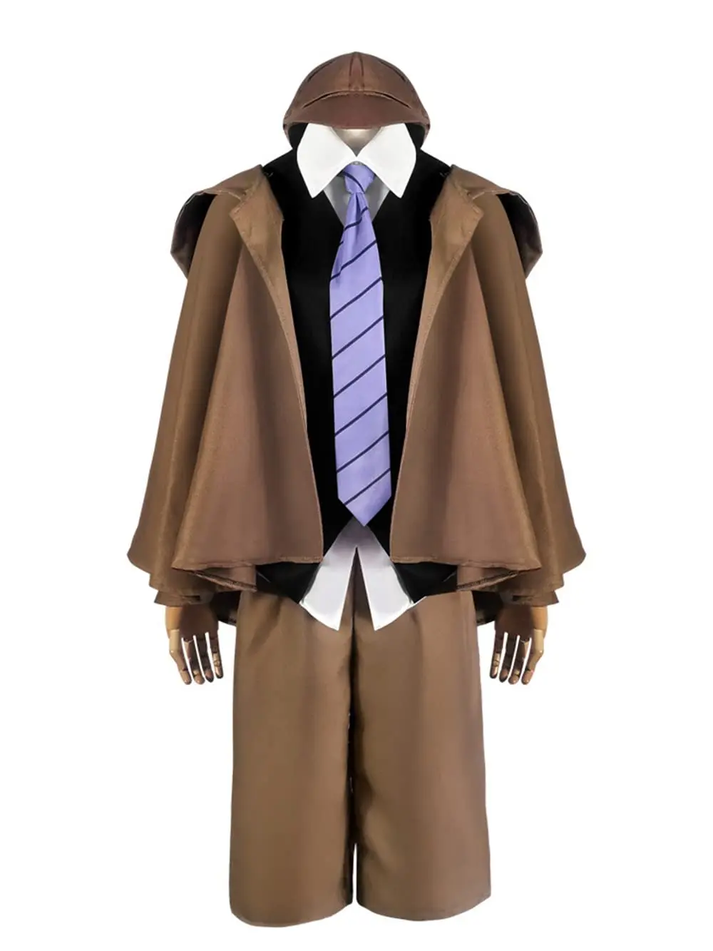 Edogawa Rampo Cosplay Costume Anime Male Detective Uniform Khaki Cape Hoodie with Hat Halloween Varnival Uniform
Edogawa Rampo Cosplay Costume Anime Male Detective Uniform Khaki Cape Hoodie with Hat Halloween Varnival Uniform
