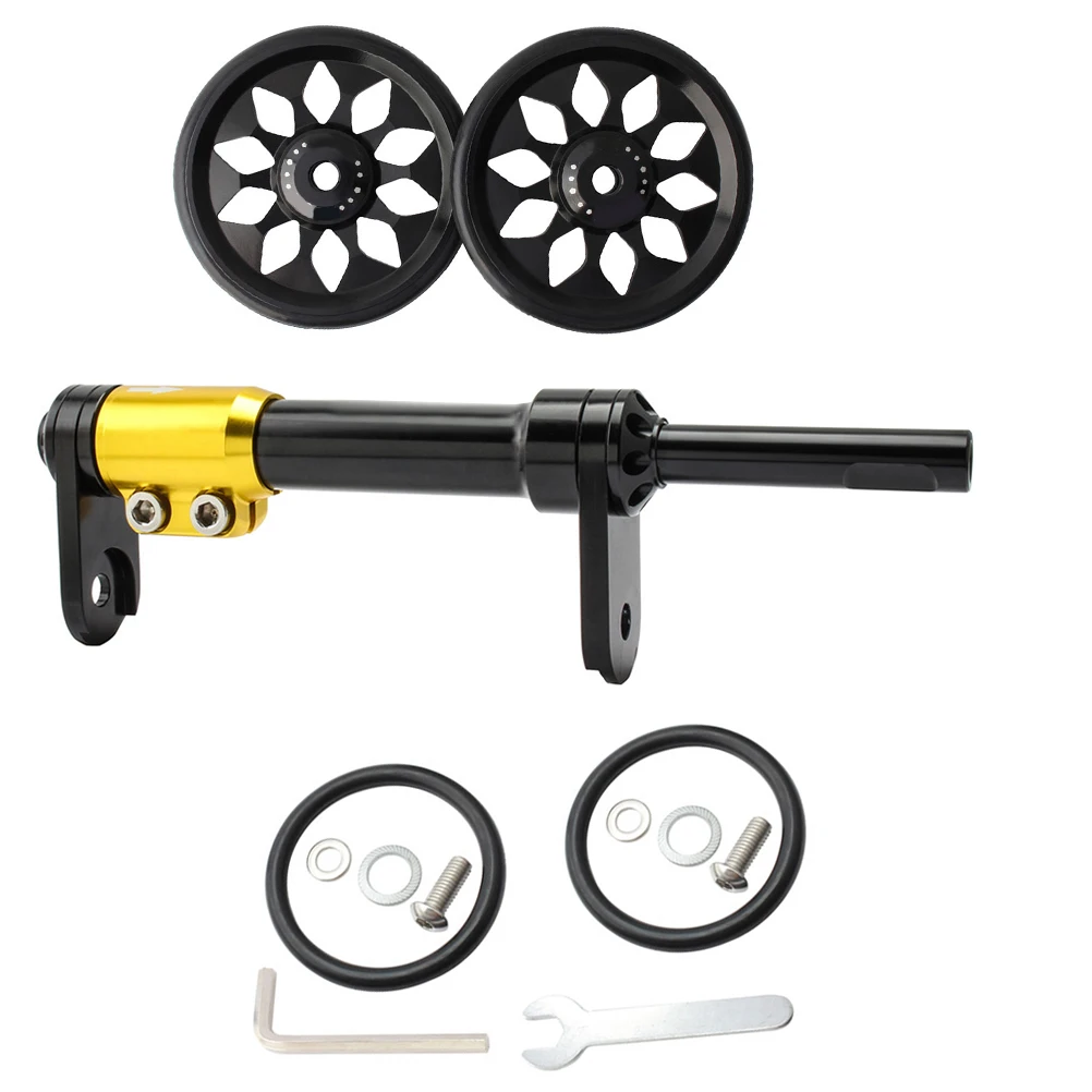 Folding Bike Extension Rod Telescopic Bar Easy Wheel Auxiliary Aluminum Durable Smooth Replacement Modification Parking
Folding Bike Extension Rod Telescopic Bar Easy Wheel Auxiliary Aluminum Durable Smooth Replacement Modification Parking