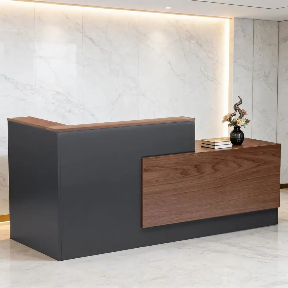 Большой L-образный деревянный офисный стол с местом для хранения, столешницей и полками, подходит для дома или офиса, коричневый и черный, правосторонний, 71L x 3
Большой L-образный деревянный офисный стол с местом для хранения, столешницей и полками, подходит для дома или офиса, коричневый и черный, правосторонний, 71L x 3