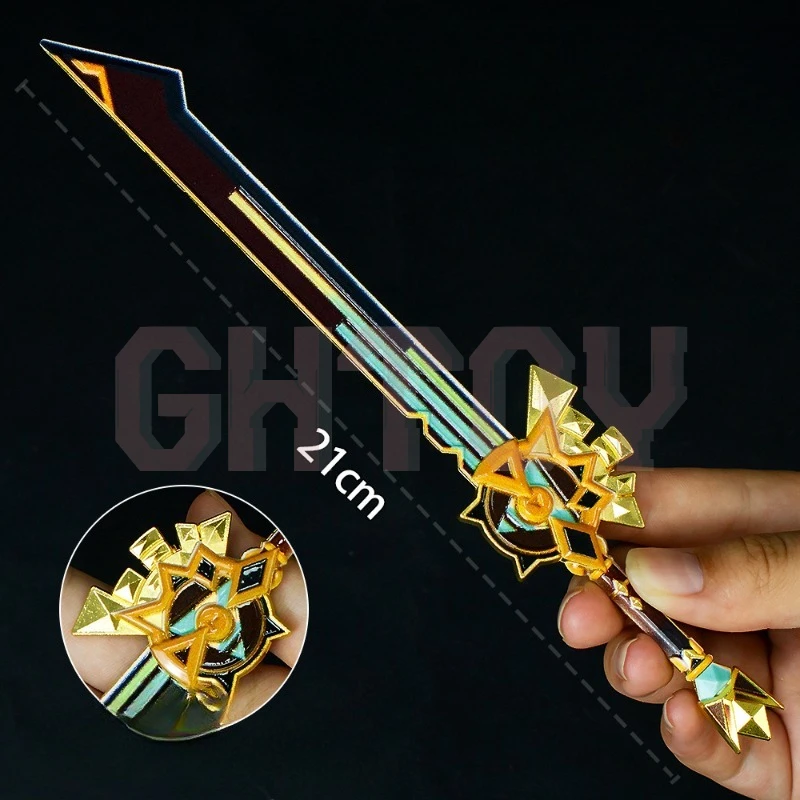 21cm/8.27in Genshin Impact Game Peripherals Rock Peak Patrol Song Metal Weapon Model Alloy COS Ornament Uncut Toy Collection Boy
21cm/8.27in Genshin Impact Game Peripherals Rock Peak Patrol Song Metal Weapon Model Alloy COS Ornament Uncut Toy Collection Boy