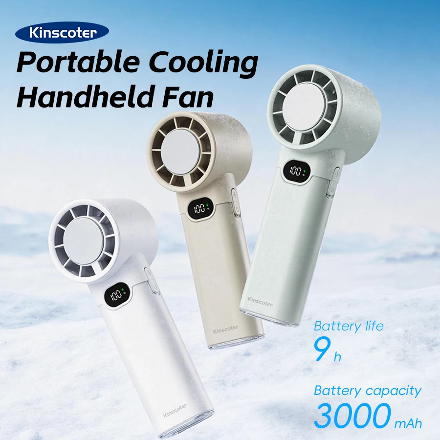 New 3000mAh Ice Cooling Handheld Fan 100 Speed Adjustable Rechargeable Fan LED Display Portable Mini Fan for Home Office Outdoor
New 3000mAh Ice Cooling Handheld Fan 100 Speed Adjustable Rechargeable Fan LED Display Portable Mini Fan for Home Office Outdoor