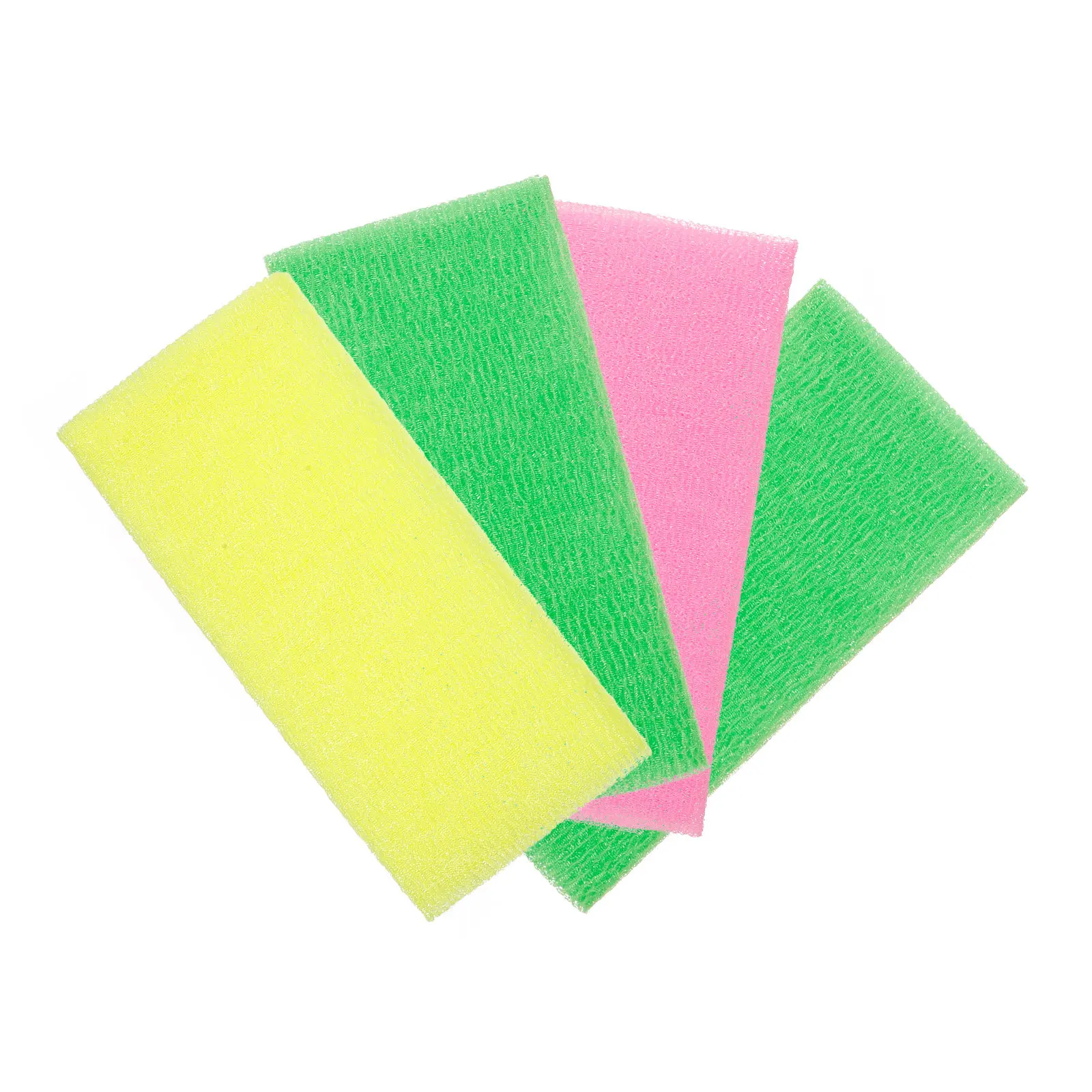 4Pcs Exfoliating Nylon Bath Towel Long Back Scrubber Cloth for Effective Dead Skin Removal Body Washing Generates Rich Foam
4Pcs Exfoliating Nylon Bath Towel Long Back Scrubber Cloth for Effective Dead Skin Removal Body Washing Generates Rich Foam