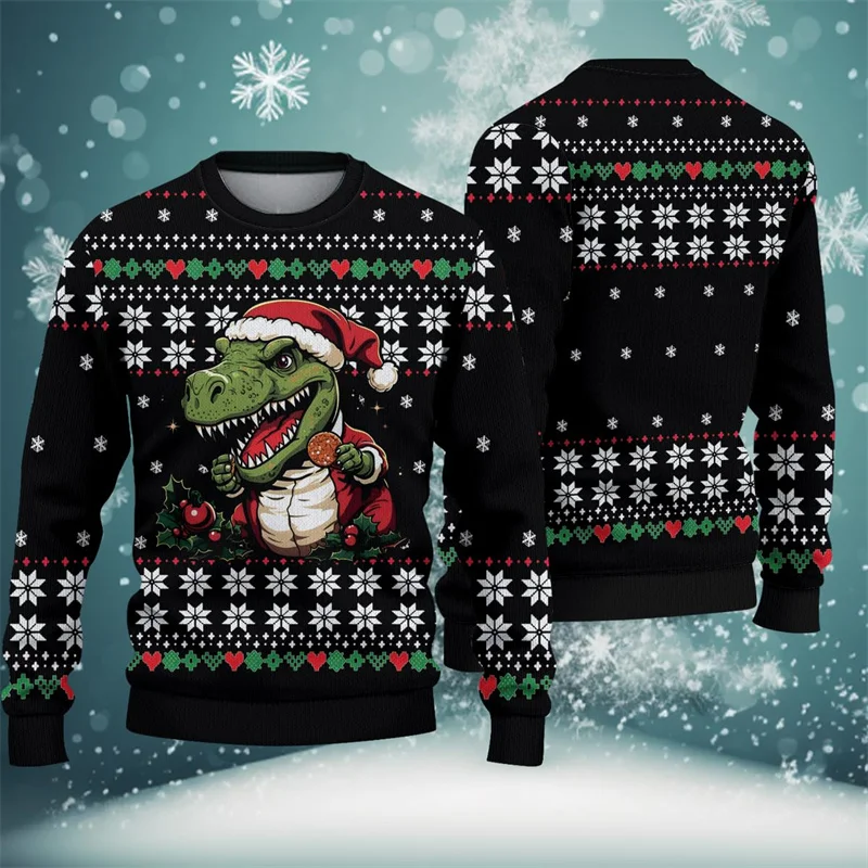 3D Printed Christmas Dinosaurs Hoodie For Men Funny Animal Pattern Sweatshirt Autumn Loose Casual Long Sleeves Round Neck Tops
3D Printed Christmas Dinosaurs Hoodie For Men Funny Animal Pattern Sweatshirt Autumn Loose Casual Long Sleeves Round Neck Tops