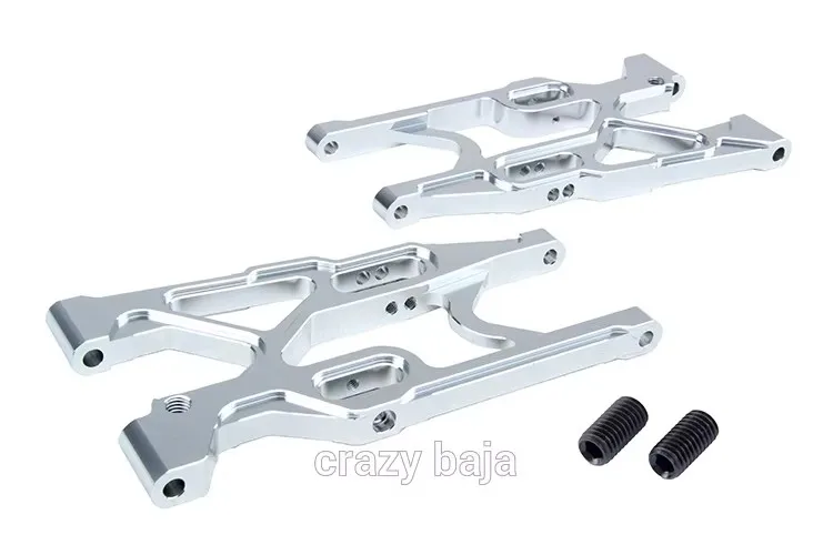 CNC precision machining all metal rear suspension assembly A arms for LOSI 5IVE-T ROFUN LT KM X2
CNC precision machining all metal rear suspension assembly A arms for LOSI 5IVE-T ROFUN LT KM X2
