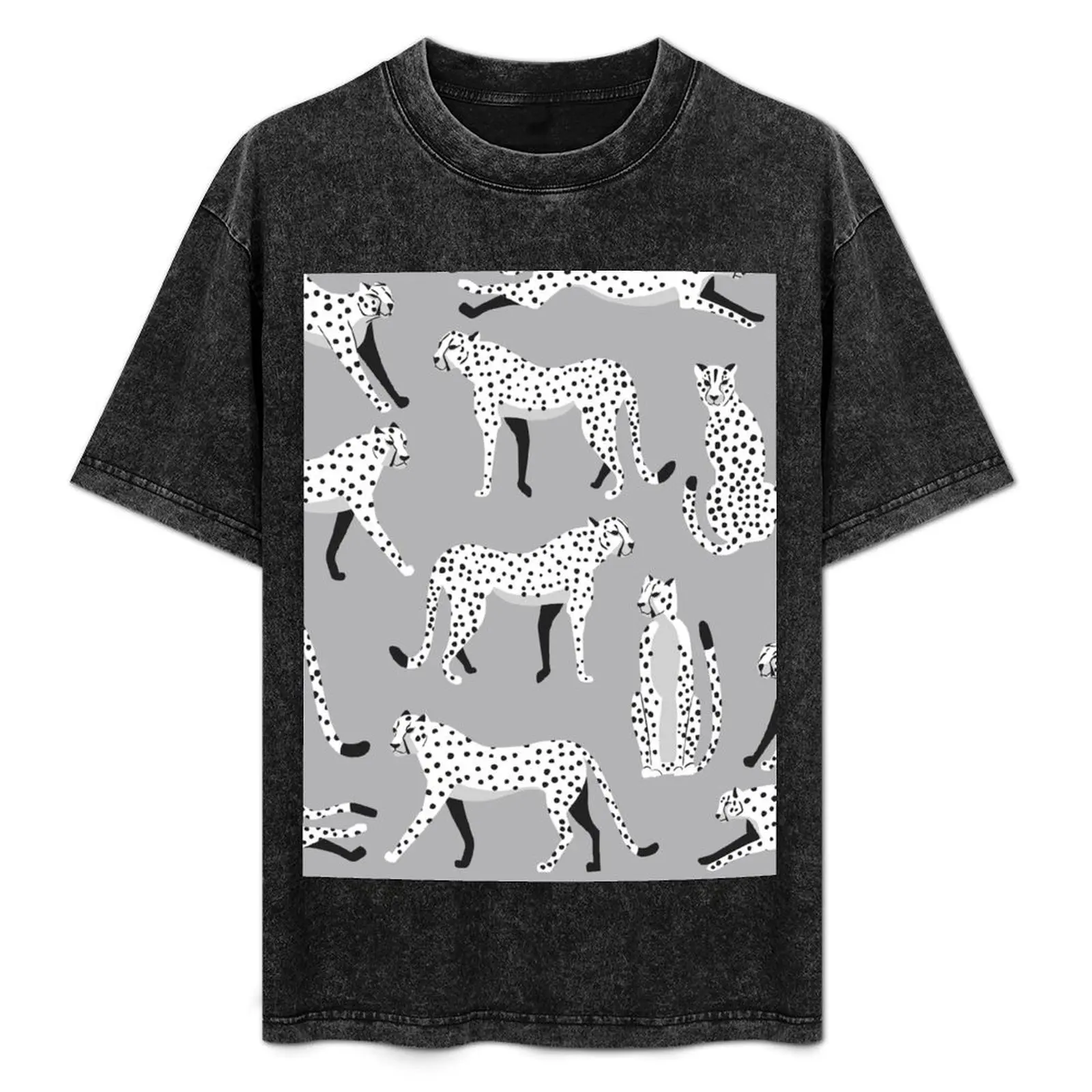 White Cheetahs pattern T-Shirt Worker Basic Short Sleeve Tee
White Cheetahs pattern T-Shirt Worker Basic Short Sleeve Tee