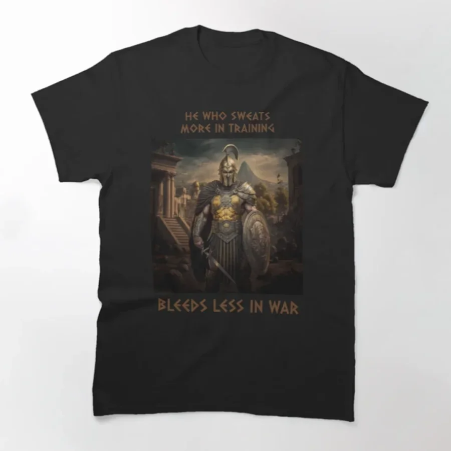 King Leonidas with Spartan Creed Sparta Warriors T-Shirt 100% Cotton O-Neck Summer Short Sleeve Casual Mens T-shirt Size S-3XL
King Leonidas with Spartan Creed Sparta Warriors T-Shirt 100% Cotton O-Neck Summer Short Sleeve Casual Mens T-shirt Size S-3XL