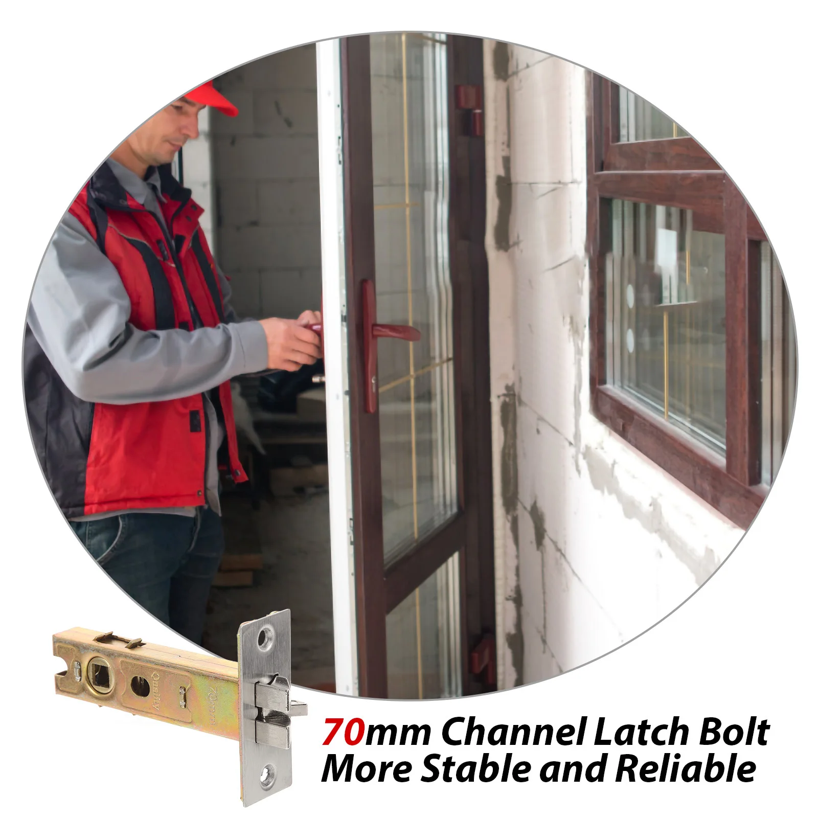 1Set Stainless Steel Door Deadbolt Lock Security Bathroom Latch Tubular Deadbolt Entry Door Catch Tubular Lock
1Set Stainless Steel Door Deadbolt Lock Security Bathroom Latch Tubular Deadbolt Entry Door Catch Tubular Lock