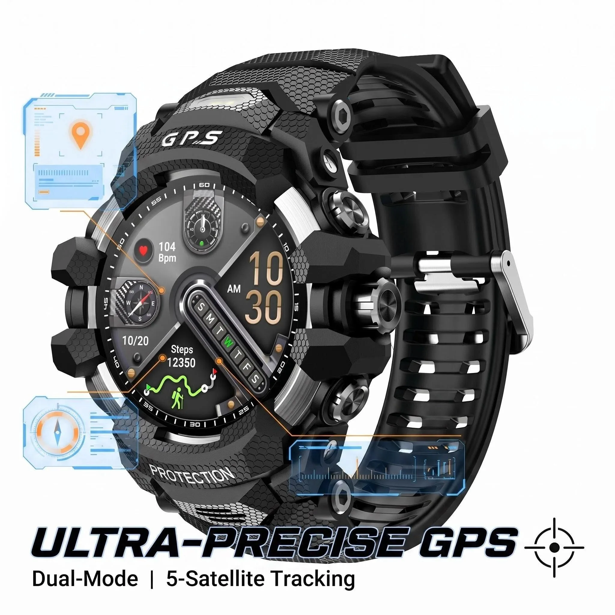 2026 Newly GPS Sports Smart Watch Offline Map 2GB Memory 10ATM Waterproof Compass 1.43" AMOLED Screen Bluetooth Call Smartwatch
2026 Newly GPS Sports Smart Watch Offline Map 2GB Memory 10ATM Waterproof Compass 1.43" AMOLED Screen Bluetooth Call Smartwatch