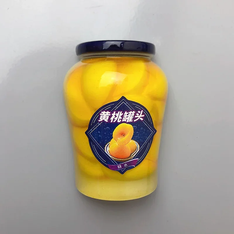 Canned yellow peach high-end refrigerator sticker magnetic sticker decorative sticker fruit simulation food play magnetic magnet
Canned yellow peach high-end refrigerator sticker magnetic sticker decorative sticker fruit simulation food play magnetic magnet