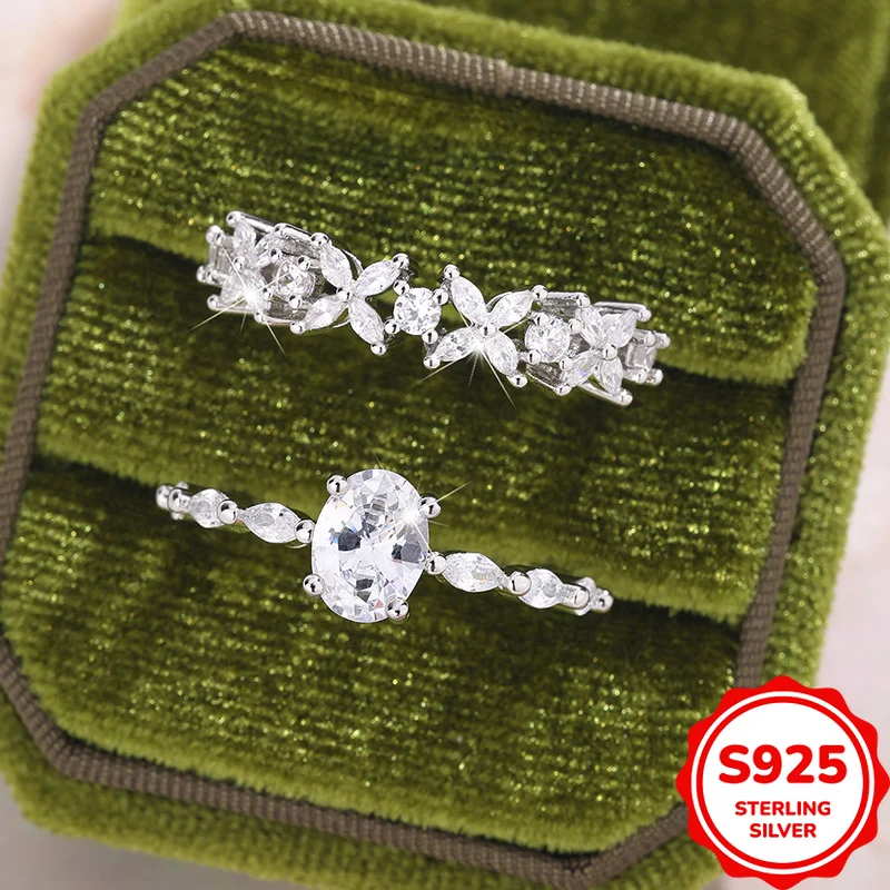 Exquisite and Elegant French Pastoral Authentic S925 Silver Irregular Hollow Flower Double Layer Stacked Ring
Exquisite and Elegant French Pastoral Authentic S925 Silver Irregular Hollow Flower Double Layer Stacked Ring