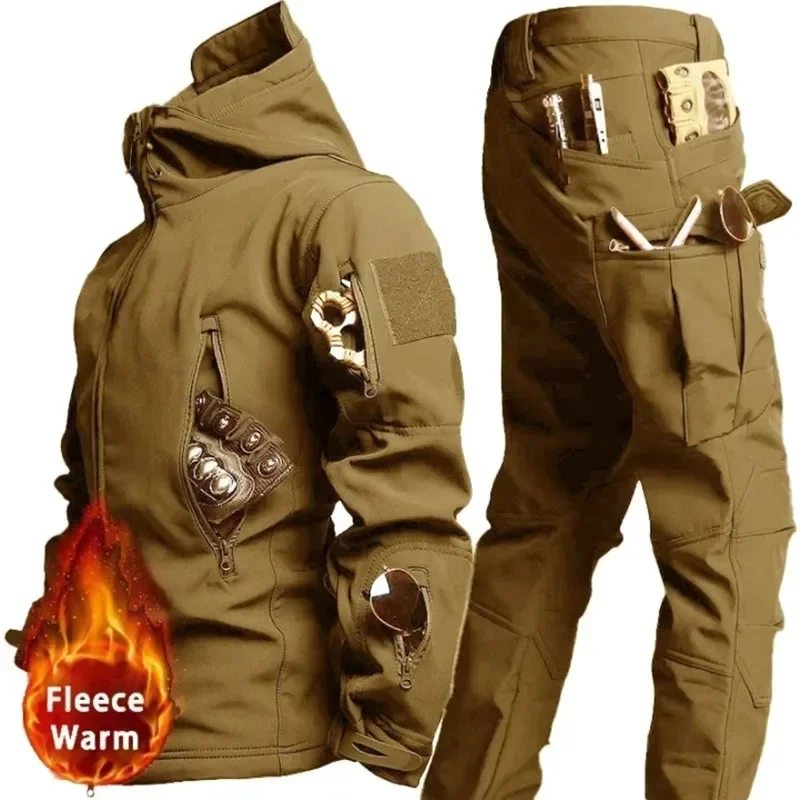 Кожаный материал GL Shark Soft Shell зимний плюшевый утолщенный альпинистский Тактический тренировочный водонепроницаемый ветрозащитный костюм для спринтера
Кожаный материал GL Shark Soft Shell зимний плюшевый утолщенный альпинистский Тактический тренировочный водонепроницаемый ветрозащитный костюм для спринтера