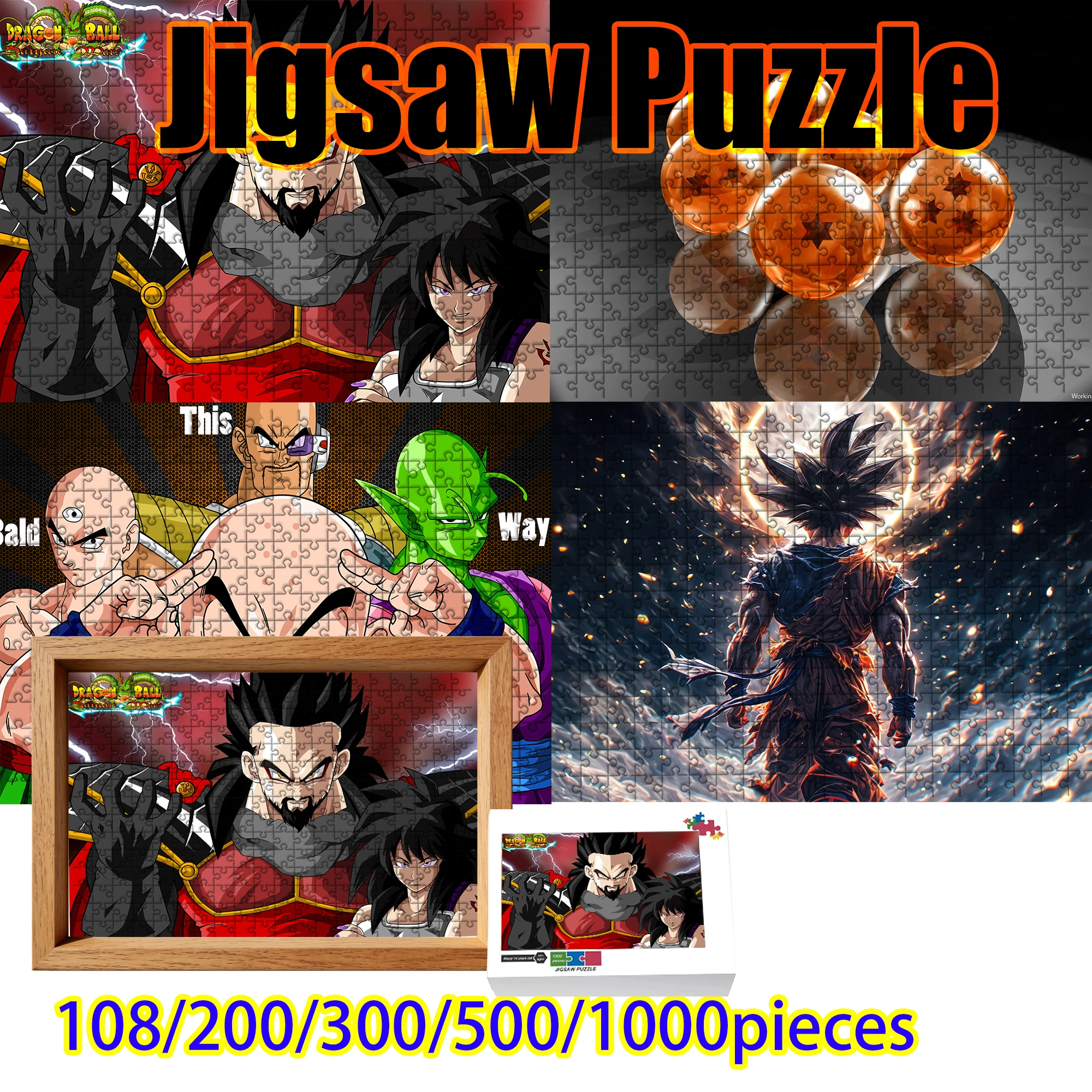 Wooden Jigsaw Puzzle 108/200/300/500/1000 pieces, Dragon Ball Z Cool Design Puzzle, Fun Hobby for Lazy Days
Wooden Jigsaw Puzzle 108/200/300/500/1000 pieces, Dragon Ball Z Cool Design Puzzle, Fun Hobby for Lazy Days