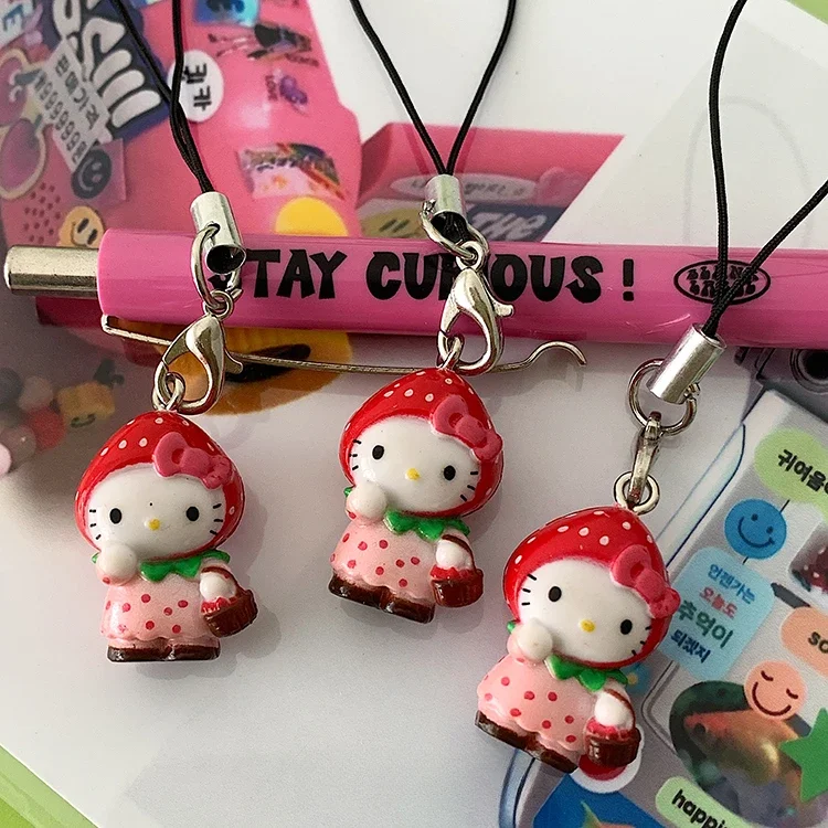 Hello Kitty Strawberry Head Phone Chain Cartoon CCD Camera Backpack Keychain Pendant Kawaii Hanging Decoration Y2k Girl Gift
Hello Kitty Strawberry Head Phone Chain Cartoon CCD Camera Backpack Keychain Pendant Kawaii Hanging Decoration Y2k Girl Gift