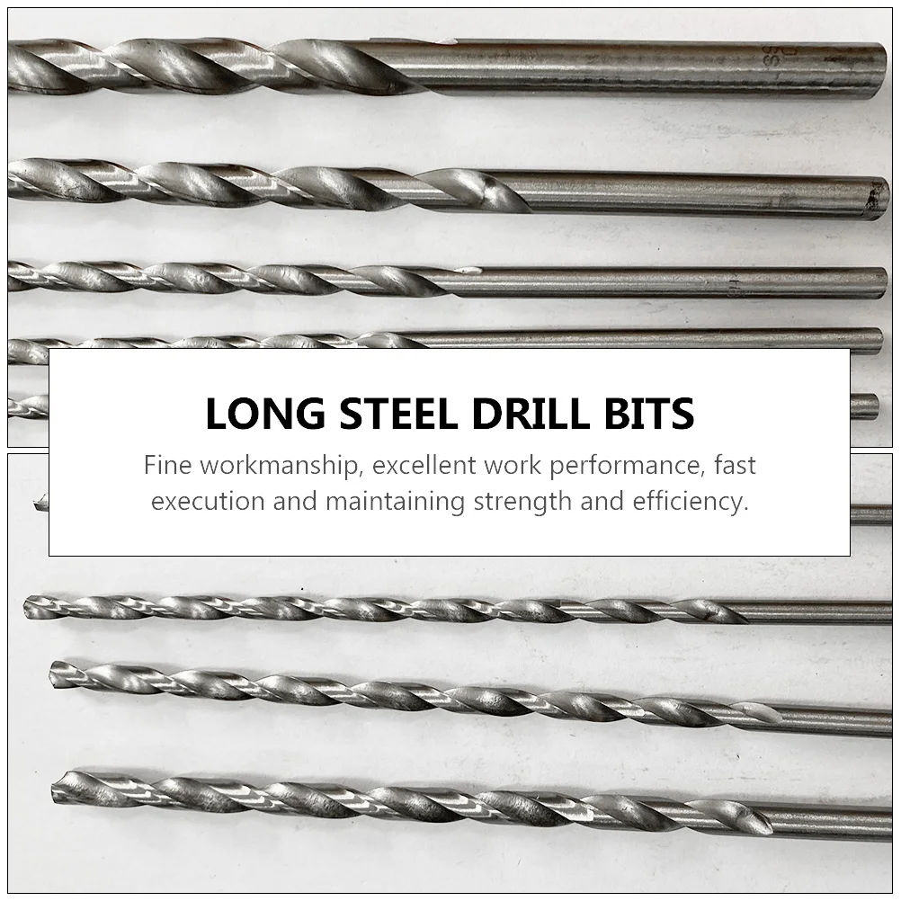 8pcs HighSpeedSteelTwistDrillBit LongShankMasonryDrillBits ExtendedLength SteelDrillingTools Durable Practical
8pcs HighSpeedSteelTwistDrillBit LongShankMasonryDrillBits ExtendedLength SteelDrillingTools Durable Practical