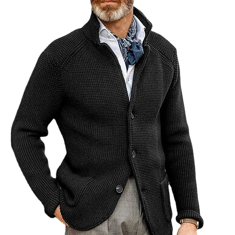 Men's Slim Fit Sweater Suit Coat Standing Collar Knitted Autumn/Winter Cardigan Sweaters
Men's Slim Fit Sweater Suit Coat Standing Collar Knitted Autumn/Winter Cardigan Sweaters