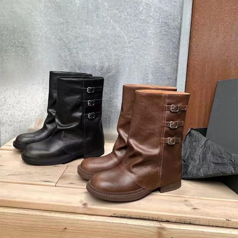 Women Western Cowboy Boots Metal Buckle Decorative Women Boots Thick Heel Square Head Short Boots Outdoor Tall Knight Boots
Women Western Cowboy Boots Metal Buckle Decorative Women Boots Thick Heel Square Head Short Boots Outdoor Tall Knight Boots