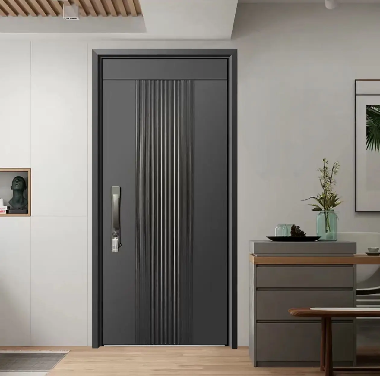 Household High Hardness Aluminum Alloy Entrance Door Anti Rust and Rainproof Manual Hinged Doors Intelligent Security Doors
Household High Hardness Aluminum Alloy Entrance Door Anti Rust and Rainproof Manual Hinged Doors Intelligent Security Doors