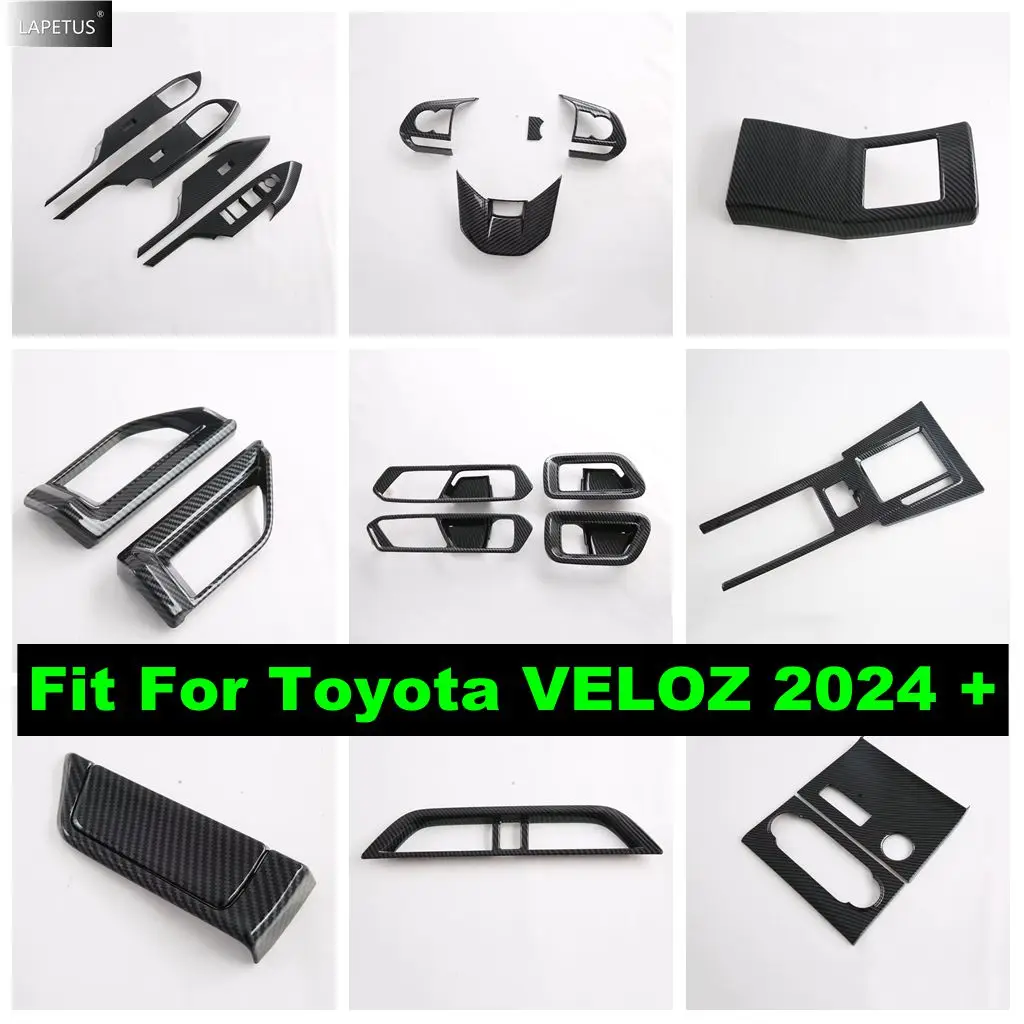Carbon Fiber Air AC Vent / Gear Shift Panel / Glove Box / Steering Wheel Frame Cover Trim For Toyota VELOZ 2024 2025 Accessories
Carbon Fiber Air AC Vent / Gear Shift Panel / Glove Box / Steering Wheel Frame Cover Trim For Toyota VELOZ 2024 2025 Accessories