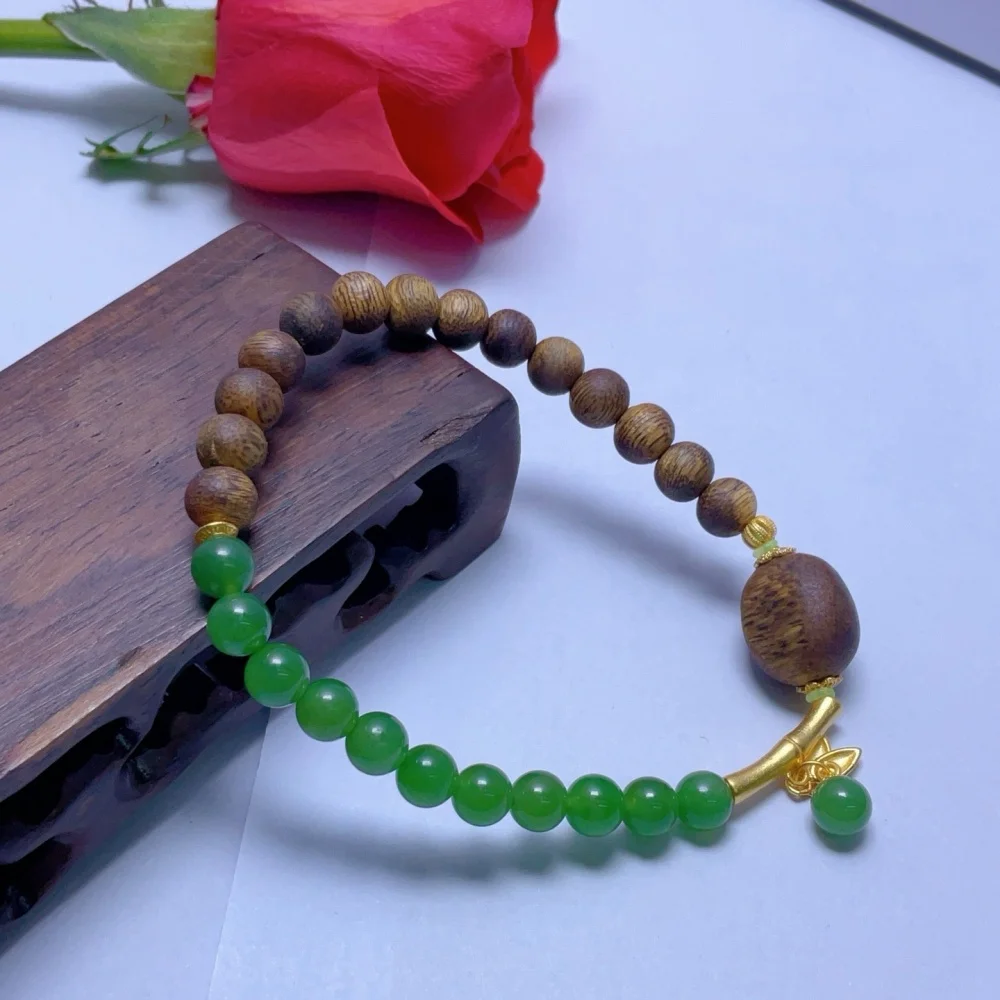 6-6.8mm Natural Green Jade Tambac Bracelet Couple Energy Yoga Bracelet Men Women Healing Fengshui Jewelry Gift 1pcs
6-6.8mm Natural Green Jade Tambac Bracelet Couple Energy Yoga Bracelet Men Women Healing Fengshui Jewelry Gift 1pcs