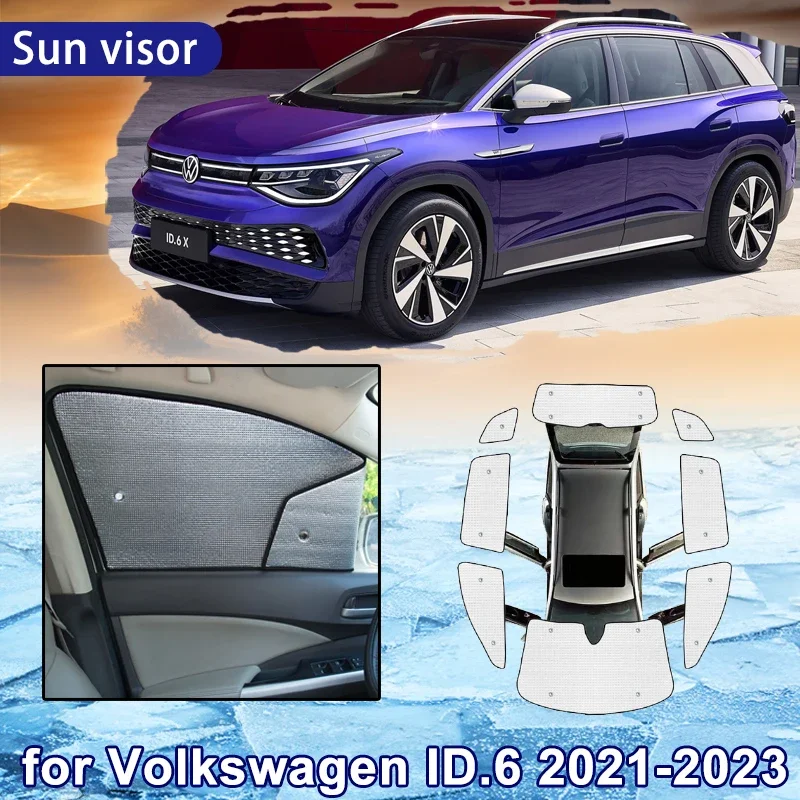Car Sun Shade for Volkswagen VW ID.6 ID 6 ID6 2023 2022 2021 Full Coverage Sunshade Windshield Anti-UV Auto Sides Window Visors
Car Sun Shade for Volkswagen VW ID.6 ID 6 ID6 2023 2022 2021 Full Coverage Sunshade Windshield Anti-UV Auto Sides Window Visors
