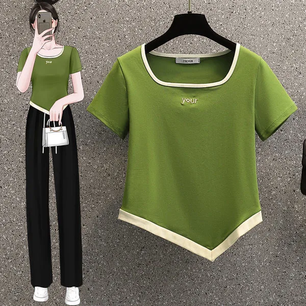 plus Size Women's Short Sleeve T-Shirt Fashionable Design Casual Loose Fit Polyester Cotton Blend Summer Top Sweet And Spicy
plus Size Women's Short Sleeve T-Shirt Fashionable Design Casual Loose Fit Polyester Cotton Blend Summer Top Sweet And Spicy