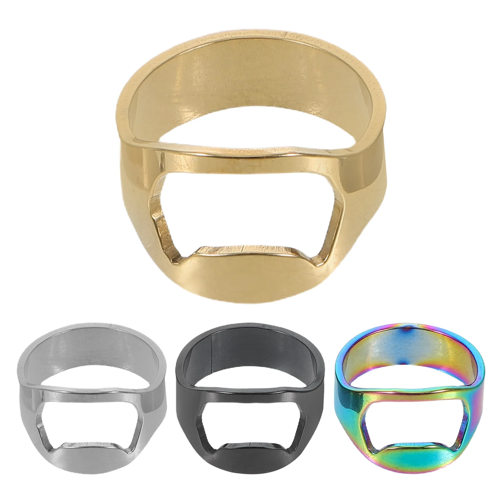 4 Pcs Bottle Opener Ring Thumb for Women Party Openers Stainless Steel Keychains Small Favor Man
4 Pcs Bottle Opener Ring Thumb for Women Party Openers Stainless Steel Keychains Small Favor Man