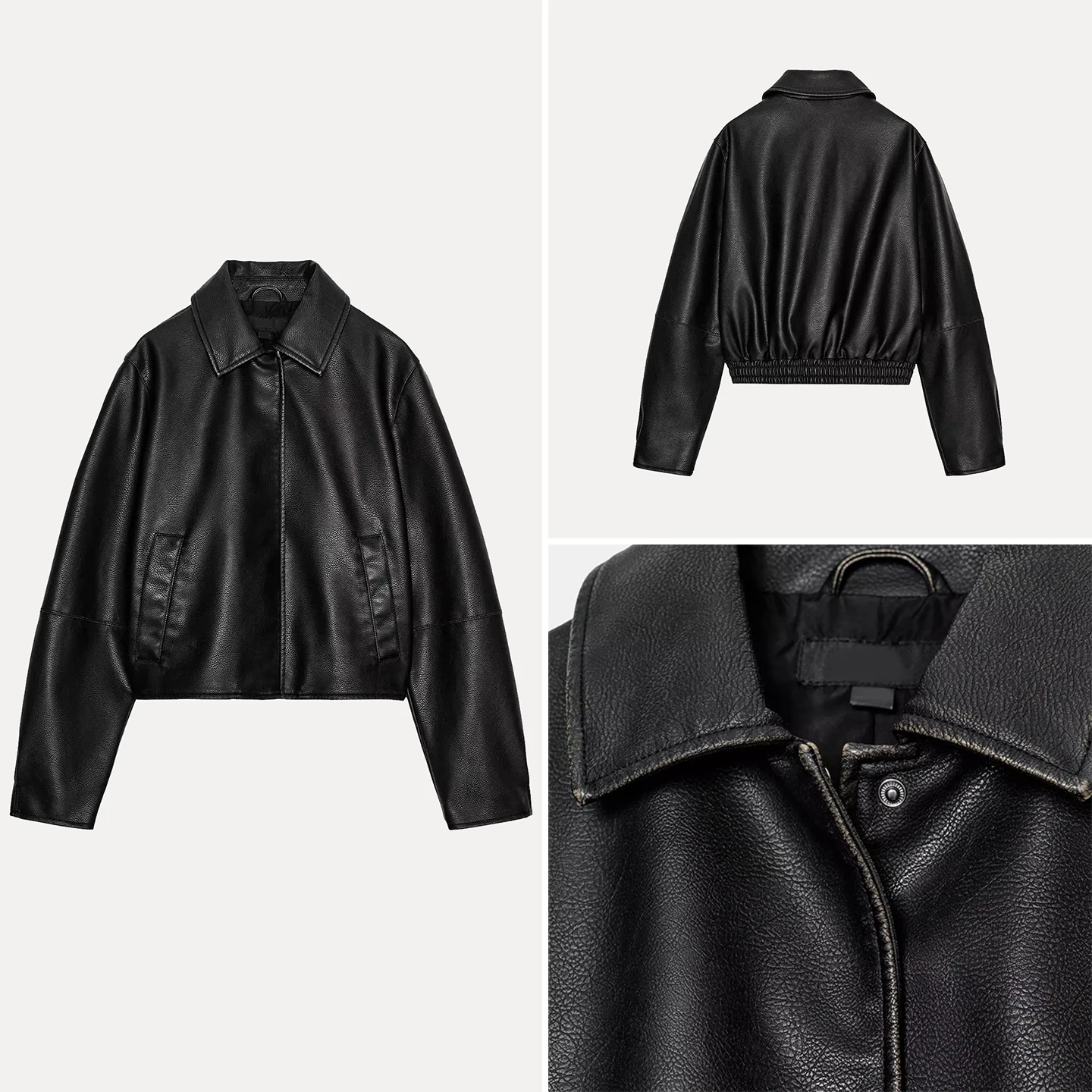 Simplified Personali Leather Jaet Women's Outerwear Autumn 2025 Stand Fit Long Sve Zipper Closure Daily Wear
Simplified Personali Leather Jaet Women's Outerwear Autumn 2025 Stand Fit Long Sve Zipper Closure Daily Wear