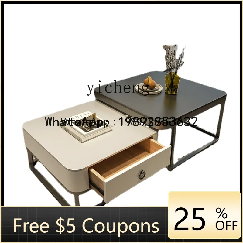 T2-25Square Stone Plate Coffee Table Light Luxury Modern Household Minimalist Black and White Tea Table Small Apartment
T2-25Square Stone Plate Coffee Table Light Luxury Modern Household Minimalist Black and White Tea Table Small Apartment