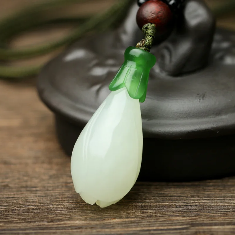 Женская цепочка для свитера Hotan White Stone Magnolia с нефритовым кулоном
Женская цепочка для свитера Hotan White Stone Magnolia с нефритовым кулоном