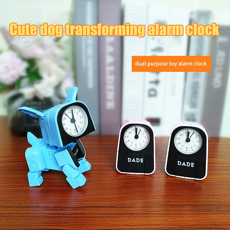 Cute Boy Kids Alarm Clock Cartoon Robot Dog Desk Clock Funny Deformable Toy Bedroom Wake Up Clock Travel Desktop Needle Clocks
Cute Boy Kids Alarm Clock Cartoon Robot Dog Desk Clock Funny Deformable Toy Bedroom Wake Up Clock Travel Desktop Needle Clocks
