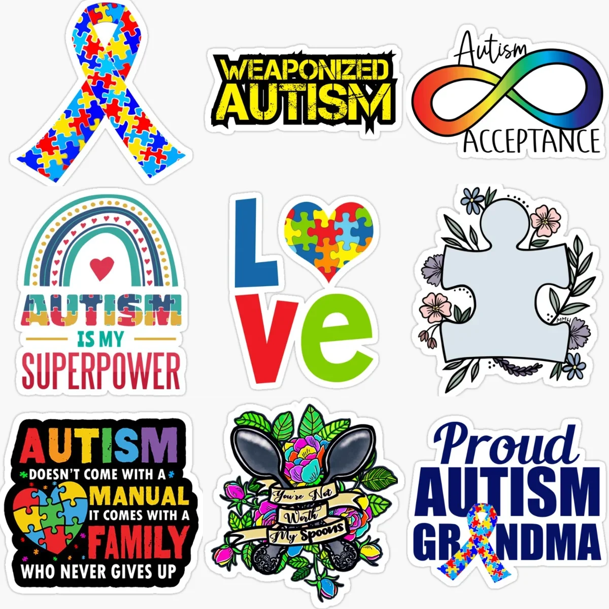 Autism Awareness Care Autism Color Jigsaw Creative Sticker for Decorate Car Bicycle Motorcycle Window Wall Decal Accessorie
Autism Awareness Care Autism Color Jigsaw Creative Sticker for Decorate Car Bicycle Motorcycle Window Wall Decal Accessorie