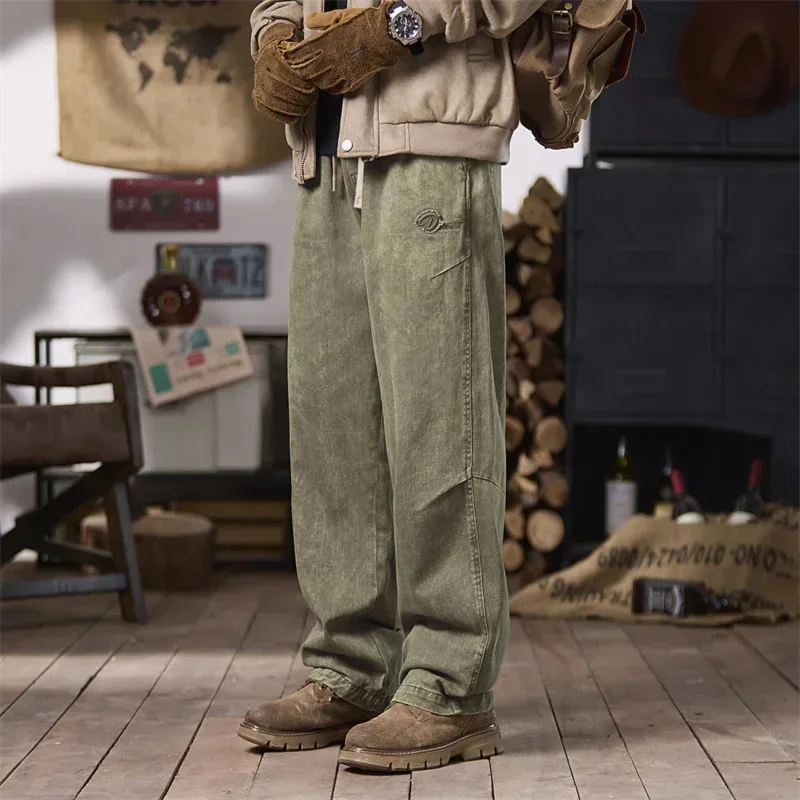 Весенне-осенние брендовые универсальные японские прямые брюки-карго, мужские повседневные спортивные штаны
Весенне-осенние брендовые универсальные японские прямые брюки-карго, мужские повседневные спортивные штаны