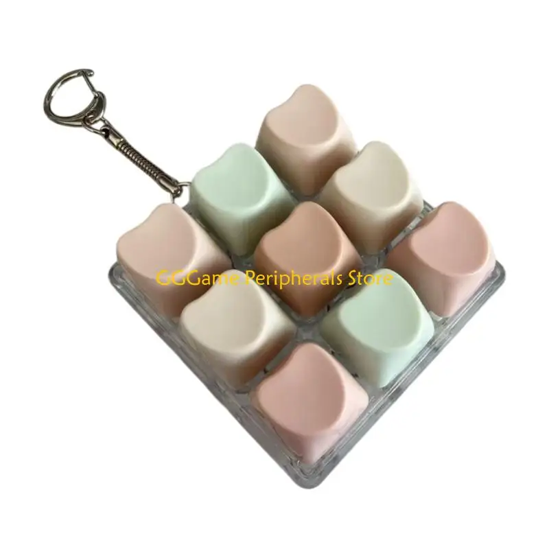 U55B 9Key Toy Keychain Heart Mechanical Switches Tester For Training And Travel
U55B 9Key Toy Keychain Heart Mechanical Switches Tester For Training And Travel