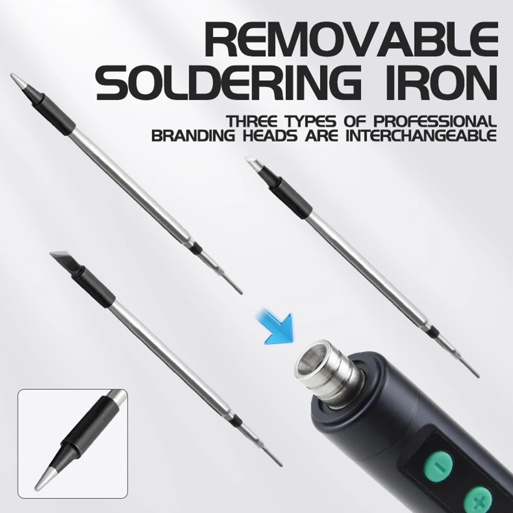 Wireless Soldering Iron with Intelligent Temperature Control Fast Heating Type-C Soldering Kit for Electronics Repair
Wireless Soldering Iron with Intelligent Temperature Control Fast Heating Type-C Soldering Kit for Electronics Repair