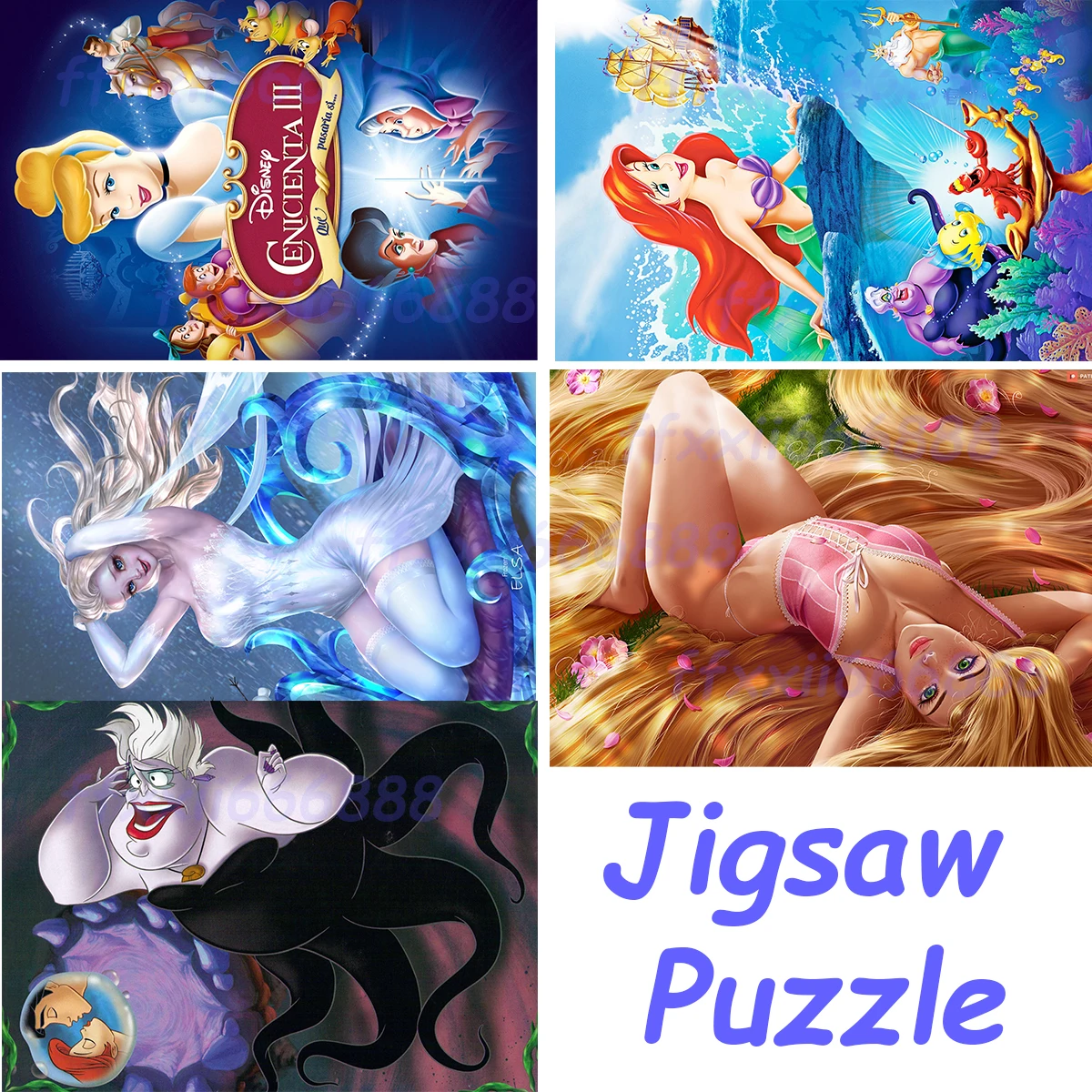 Disney Cinderella, The Little Mermaid, Princess Ariel, Frozen, Elsa, Anna 108/200/300/500/1000pcs jigsaw puzzle wooden gift
Disney Cinderella, The Little Mermaid, Princess Ariel, Frozen, Elsa, Anna 108/200/300/500/1000pcs jigsaw puzzle wooden gift