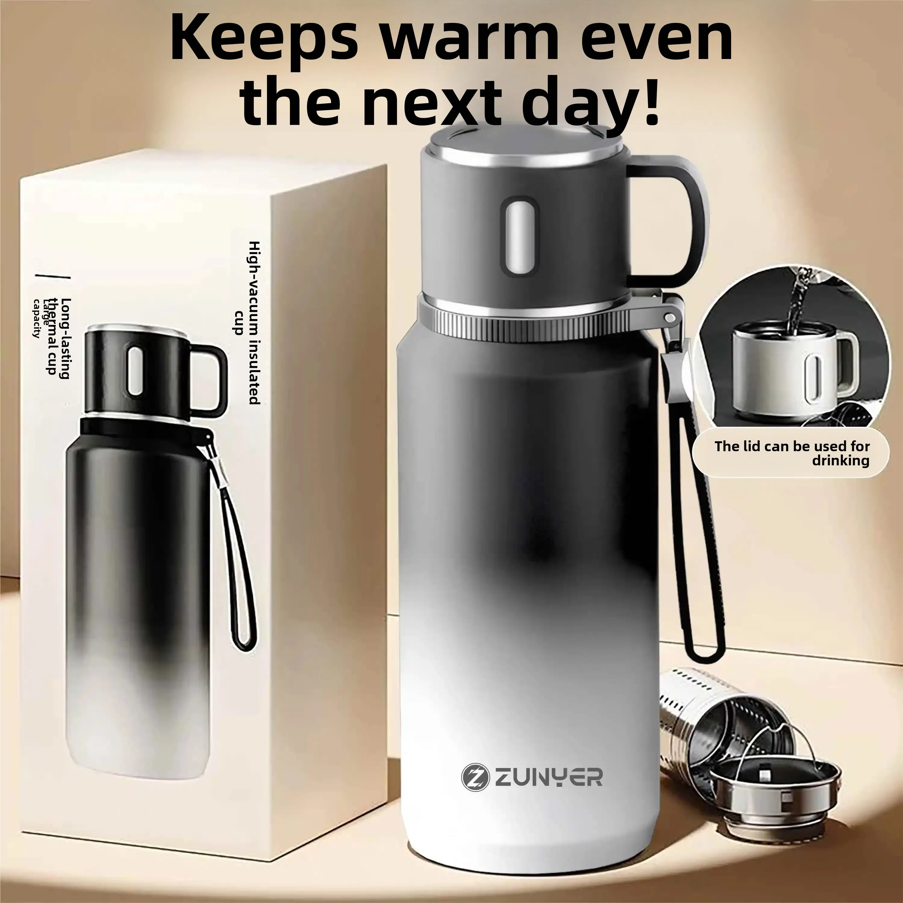 Large Capacity Stainless Steel Insulated Mug Men's Version Car Tea Brewing Water Cup Office Use Outdoor Gradient Color Popular
Large Capacity Stainless Steel Insulated Mug Men's Version Car Tea Brewing Water Cup Office Use Outdoor Gradient Color Popular