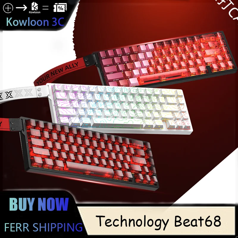 Technology Beat68 Magnetic Switch Mechanical Keyboard Wired Tri-mode 2.4G Gaming Customised Low Latency Magnetic Jade Shaft
Technology Beat68 Magnetic Switch Mechanical Keyboard Wired Tri-mode 2.4G Gaming Customised Low Latency Magnetic Jade Shaft