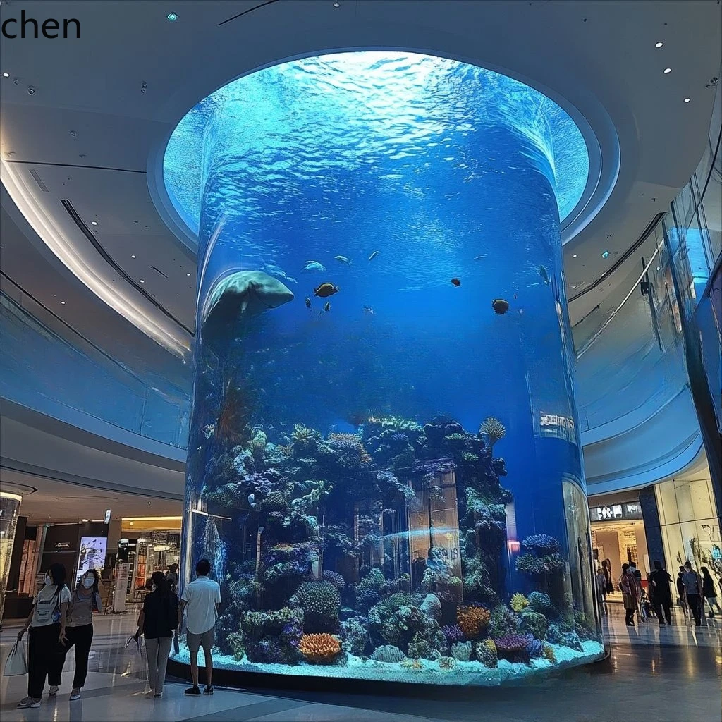 PYH Giant Aquarium Villa Hotel Organic Glass Large Fish Tank Aquarium Ornamental Fish Tank
PYH Giant Aquarium Villa Hotel Organic Glass Large Fish Tank Aquarium Ornamental Fish Tank