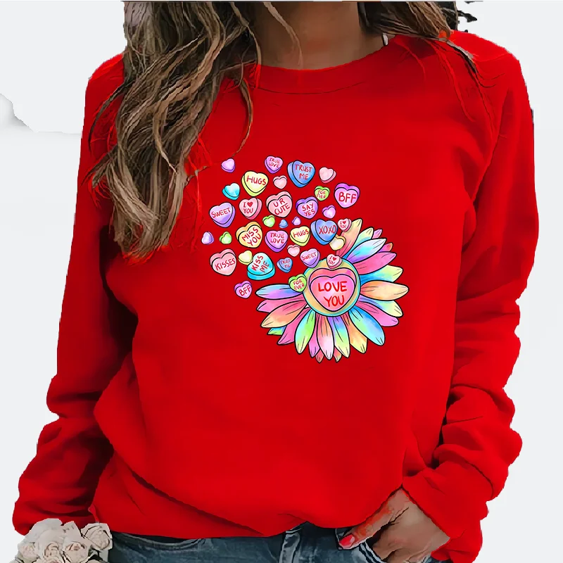 Sunflower Valentine's Day Love Printed Europe and The United States Hoodie Round Neck Fashion Casual Long Sleeve New
Sunflower Valentine's Day Love Printed Europe and The United States Hoodie Round Neck Fashion Casual Long Sleeve New