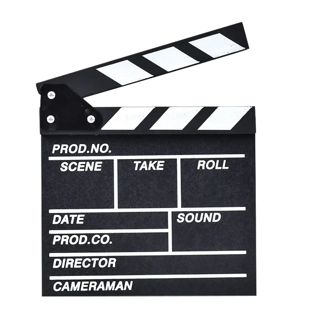 Directors Clapboard Natural Wood Reusable Movie Film Professional Photography Video Production Scene Marker
Directors Clapboard Natural Wood Reusable Movie Film Professional Photography Video Production Scene Marker
